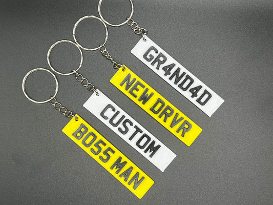 Custom3D Licence Plate Keyring