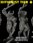 Minotaur Gladiator without helmet - Rocket Pig Games